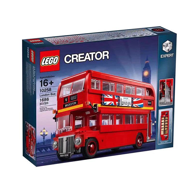 [北欧直邮]乐高(LEGO)创意积木玩具 创意百变系列 双层伦敦巴士 10258 适合16岁以上 材质塑料500块以上图片
