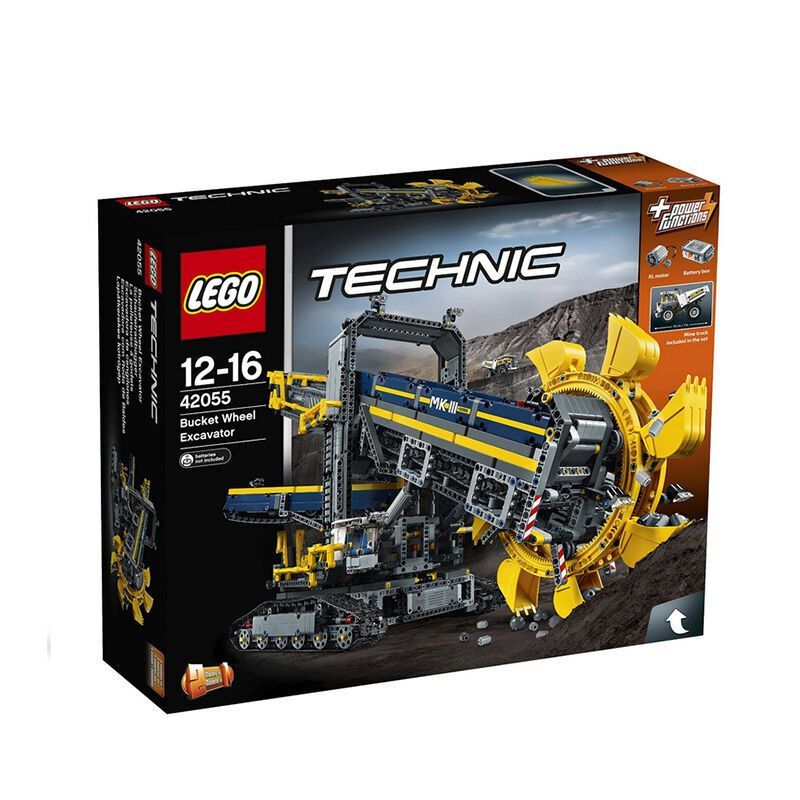 [北欧直邮]乐高(LEGO)创意积木玩具 机械组科技系列 斗轮式挖掘机 42055 适合10岁以上 材质塑料500块以上
