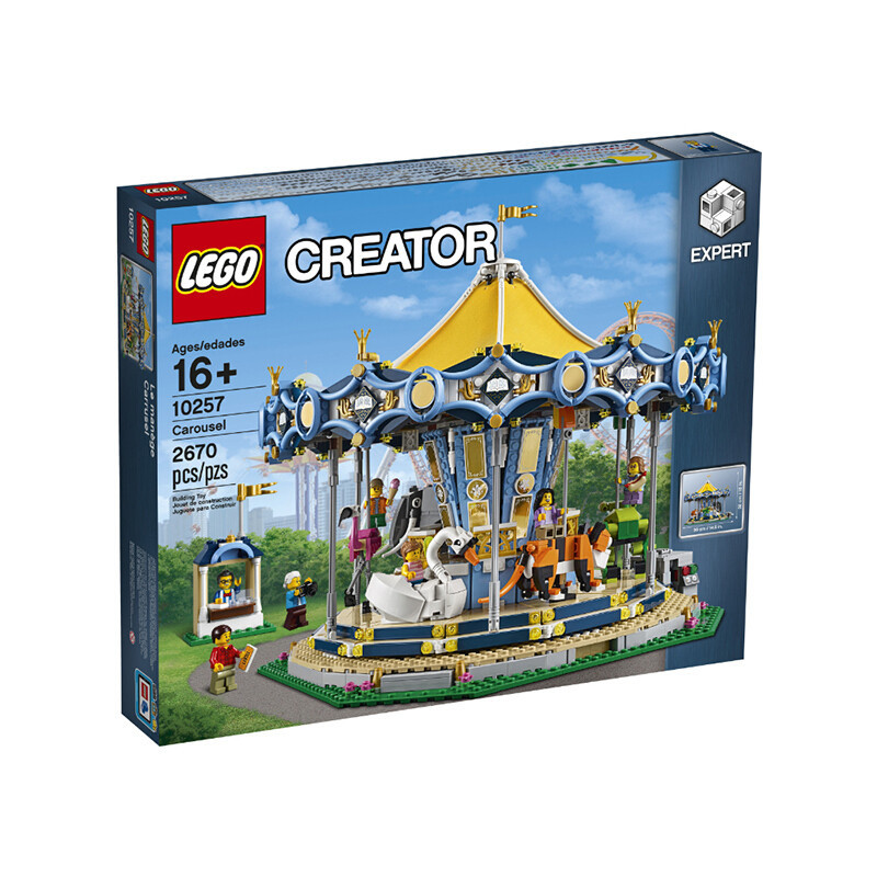 [北欧直邮]乐高(LEGO)创意积木玩具 旋转木马 10257 适合16岁以上 材质塑料500块以上