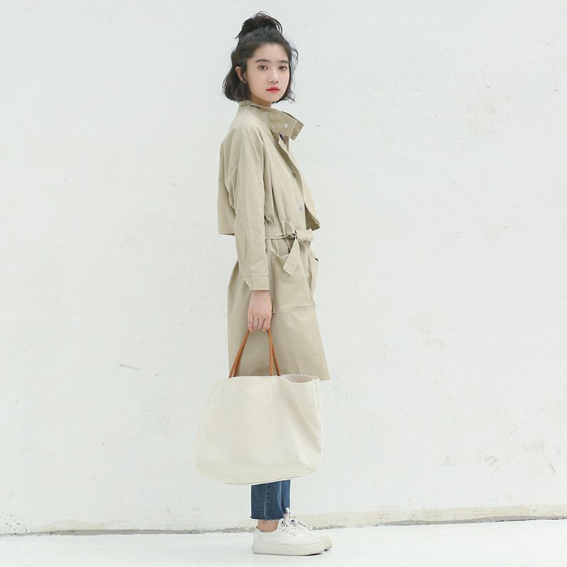 珂依舍2017秋装新款中长款气质风衣外套搭配1246-1071