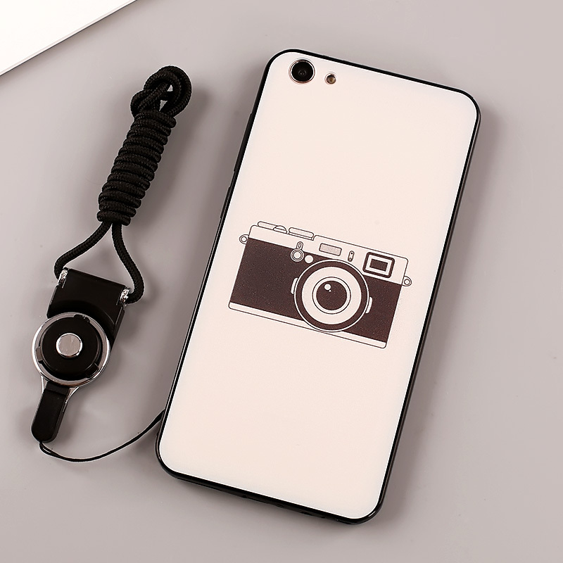 2017款vivoy66手机壳y66l保护套vivo简约个性步步高彩绘挂绳男女款潮