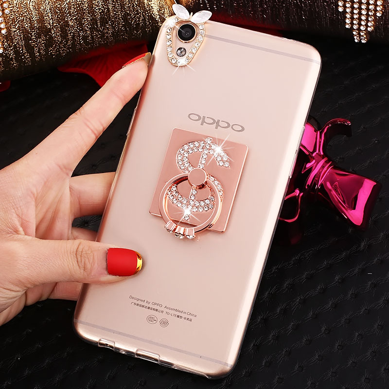 oppor9plus手机壳r9plustma保护套0pp0水钻硅胶6寸指环女外壳pe2定制