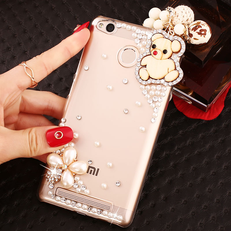 红米3x高配版手机壳硬redmi3s水钻透明2015817保护套2016030外壳2017