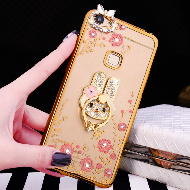 vivox6plus手机壳x6plus步步高viv0套女vivox6plus挂绳pius水钻潮定制