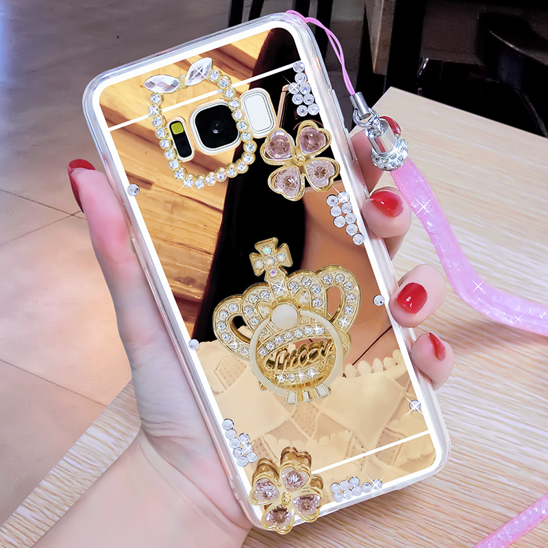 三星s8plus手机壳g9550保护套galaxy s8 软胶g9550挂绳s8plas水钻定制