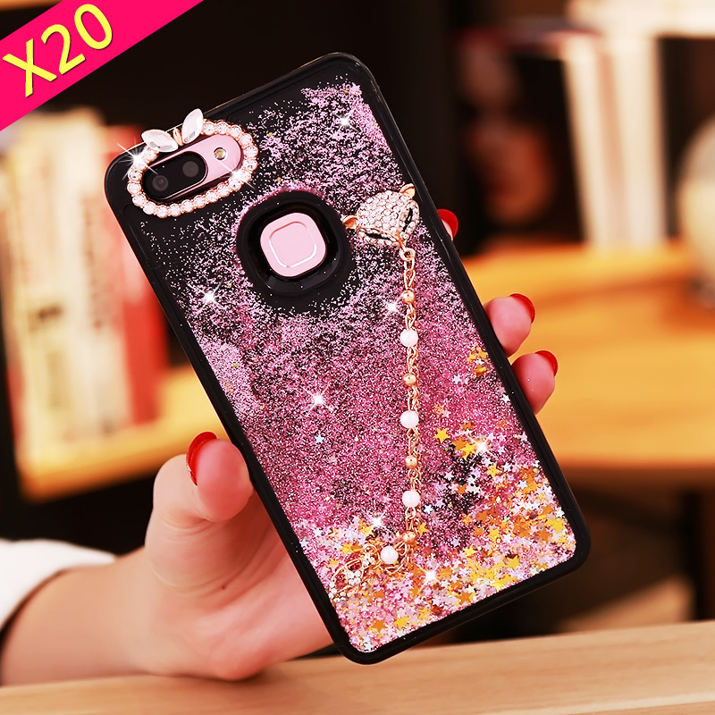 vivox20手机壳vivo保护套vivix流沙x20镶钻vovix潮女vivox20定制