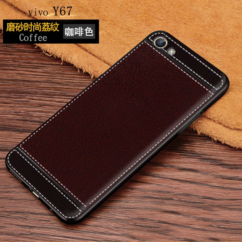 vivoy67手机壳voviy步步高viviy维沃vivov丫oppoy76仿皮y67l软套定制