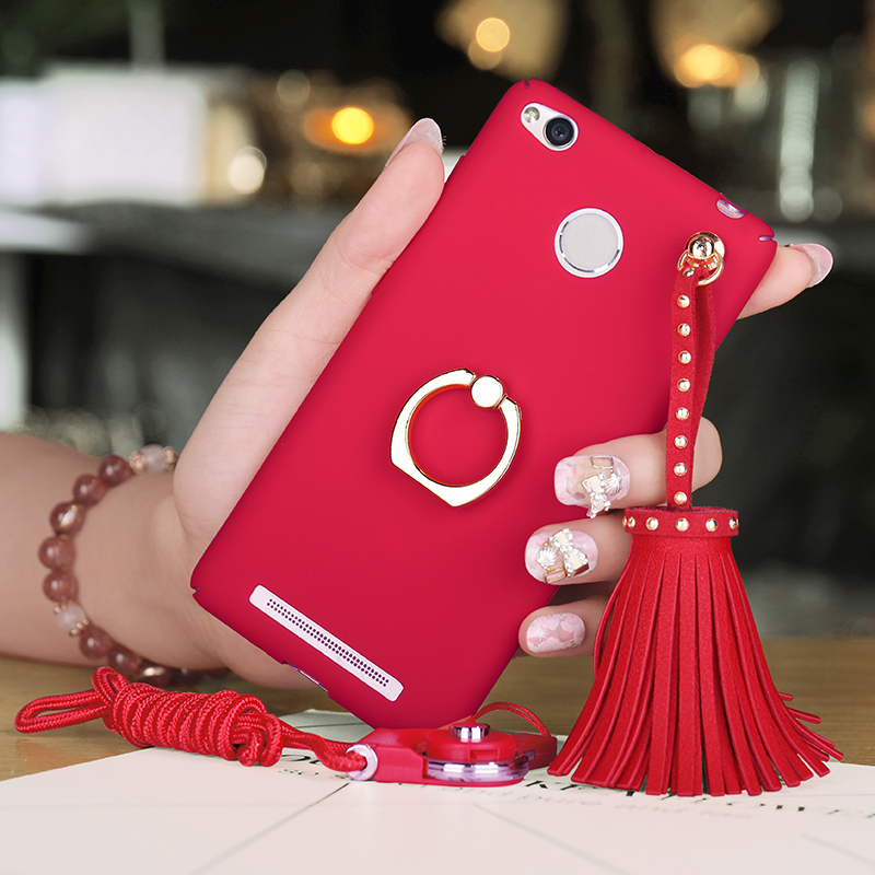 红米3s手机壳防摔硬redmi3高配版保护套2015817小米2016030红色女定制