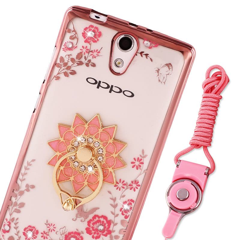 OPPO R2017手机套吊绳0pp0 r2107指环opop r2001保护外壳软胶opp0定制图片