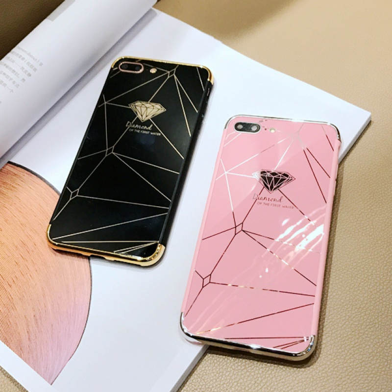 钻石镜面oppor9s手机壳女款r9plus全包防摔壳r11简约情侣款潮定制