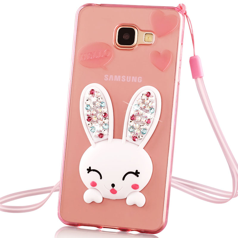 三星a9手机壳软a9100保护套硅胶a9000挂脖galaxy日韩女外壳带吊绳定制