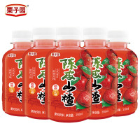 【栗子园】【冲饮饮料】山楂陈皮山楂（含果肉）350ML*15瓶装果味整箱包邮