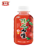 【栗子园】【冲饮饮料】山楂陈皮山楂（含果肉）350ML*15瓶装果味整箱包邮