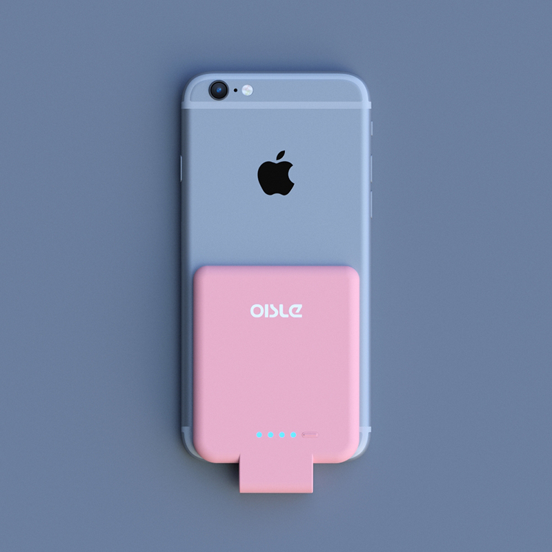 全新第二代oisle苹果充电宝兼容iphone8765ipadipad移动电源背夹电池