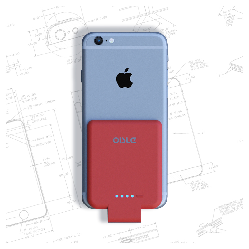 全新第二代OISLE苹果充电宝 兼容iPhone 8 7 6 5 iPad iPad移动电源/背夹电池