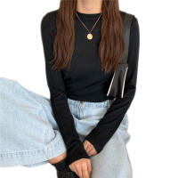 雅馨季2021修身毛衣女显瘦百搭基础款9色纯色针织打底衫上衣女