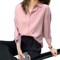 雅馨季2021春秋装新款韩版百搭设计感长袖衬衫女上衣秋