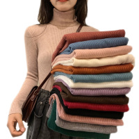 雅馨季2021秋冬百搭高领毛衣女加厚长袖显瘦针织衫女