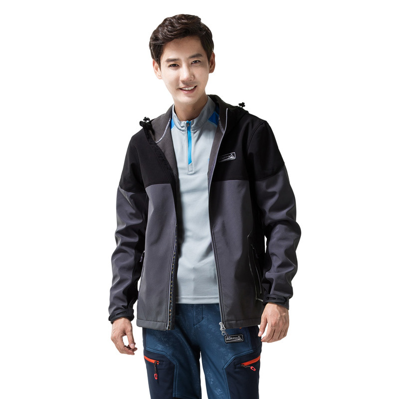 makino/犸凯奴新品秋冬户外软壳衣保暖防泼水防风御寒外套 m071620052