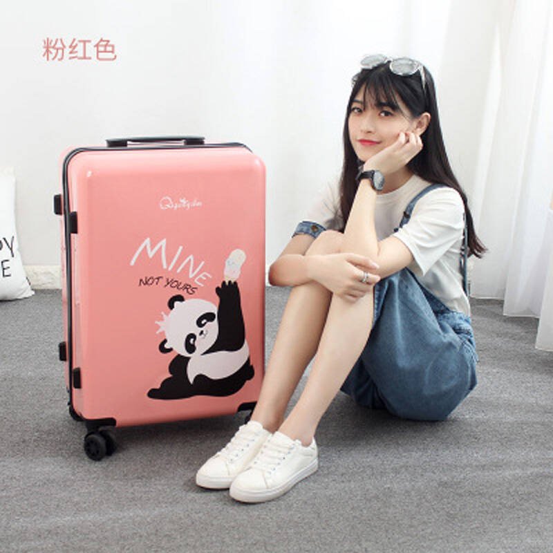 2017新款韩版复古拉杆箱女万向轮小清新20寸行李箱时尚简约24学生个性可爱旅行箱登机潮