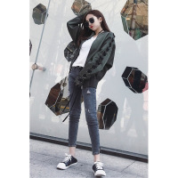 秋季女装新款韩版学生百搭修身显瘦牛仔裤女