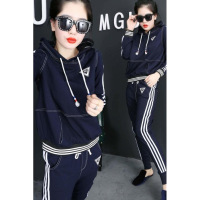 秋款套装女2017新款韩版学生女百搭气质长袖休闲运动两件套