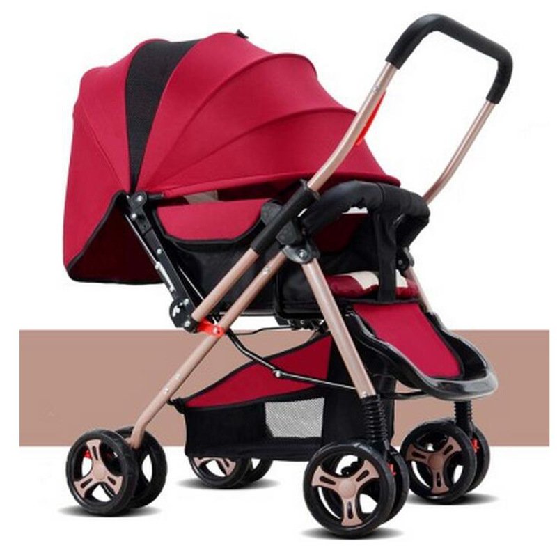 婴儿推车可坐可躺双向超轻便携折叠避车bb四轮手推车婴儿手推车