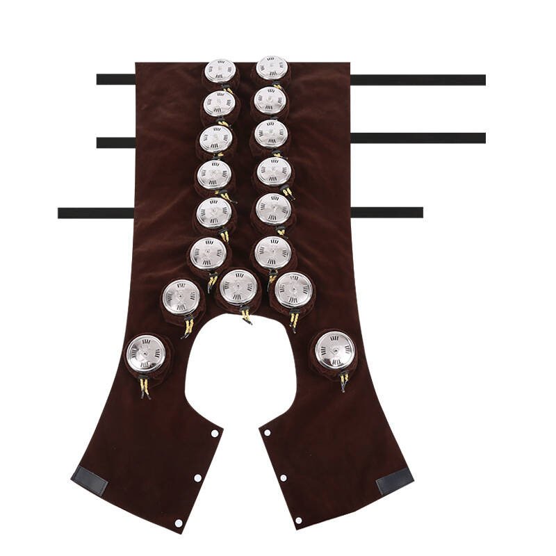 背部肩部不锈钢艾灸盒纯铜背肩部温灸盒十七罐17联植绒纯铜17罐艾灸盒