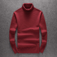 青年纯色高领毛衣男针织套头打底衫秋季韩版修身羊毛衫冬季男装潮