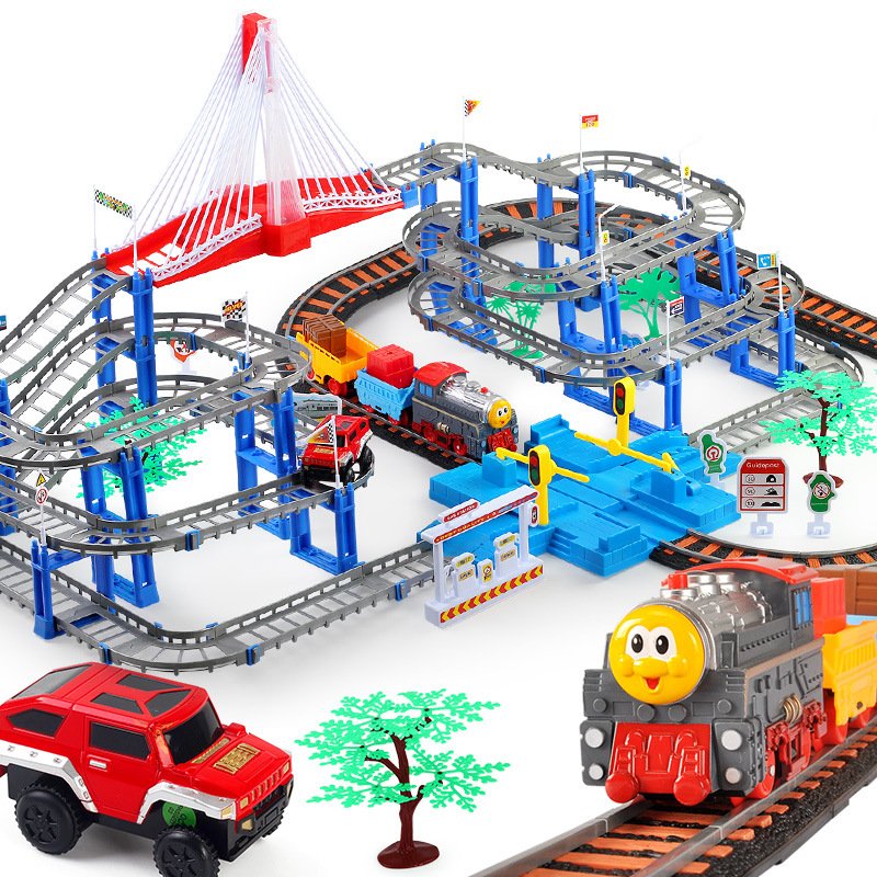 托马斯小火车套装轨道电动充电儿童动车玩具高铁拖马斯过山车男孩