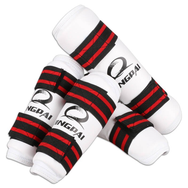 【加厚】竞派跆拳道护腿护臂套装专业成人儿童护肘护膝