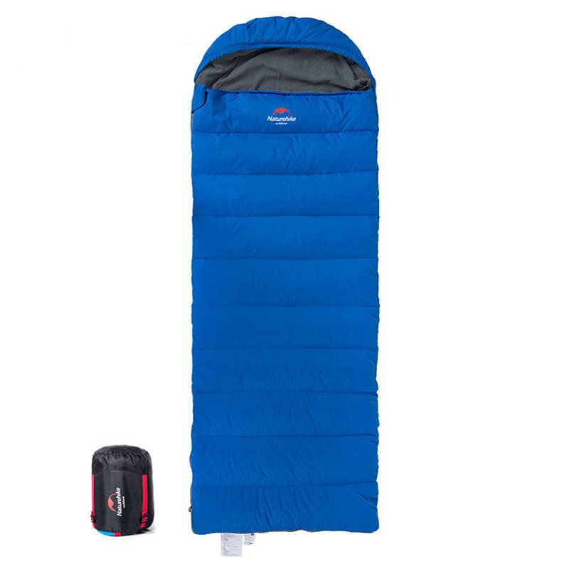 信封带帽式羽绒睡袋户外拼接成人冬-5℃睡袋单人加厚出游露营装备