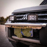 车灯汽车射灯超亮LED越野车顶灯12v24v货车射灯前杠中网射灯 LED大透镜60W射灯七天无理由退货 品质保证