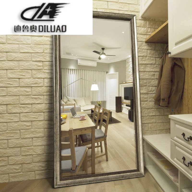 欧式镜子全身镜穿衣镜落地镜试衣镜复古服装店大镜子壁挂镜