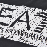 Armani/阿玛尼男士新款T恤 EA7 logo时尚印花男装商务休闲短袖打底衫