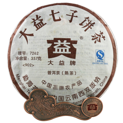 大益 普洱茶熟茶2009年7262 饼茶 357g