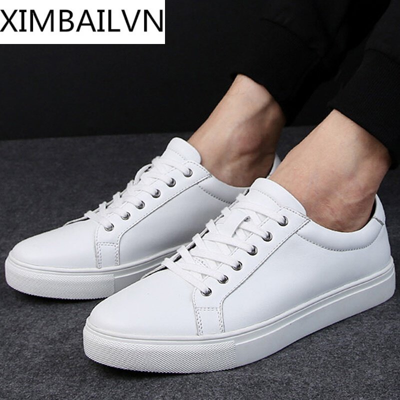 品牌春季新款男士夏季小白鞋小码3536休闲大码男鞋4546474白色49标准皮鞋码