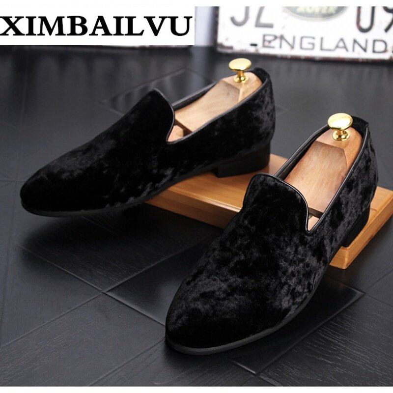 品牌乐福鞋男一脚蹬男鞋时髦个性前卫舒适透气单鞋男士柔软小皮鞋潮发型师潮鞋红色男鞋子