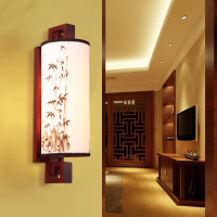 馨韵壁灯床头卧室壁灯现代中式创意仿古酒店过道客厅新中式壁灯具中式风格实木壁灯灯饰