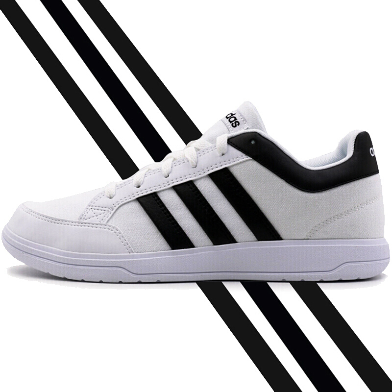 阿迪达斯adidas男鞋2017秋新款neo系列轻便耐磨低帮休闲运动网球鞋cg