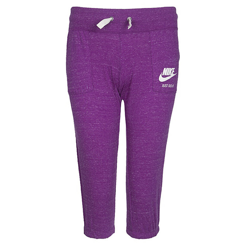 nike耐克女裤2017秋冬新款运动裤女大童针织七分裤728403010