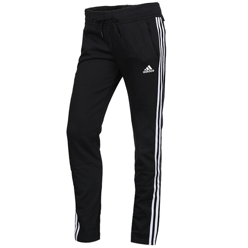 阿迪达斯adidas运动女裤2017秋冬新款休闲跑步训练针织长裤cf3666