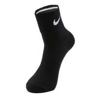 Nike耐克袜子2017新款男中短筒休闲袜运动袜透气袜子三双装SX4706-001