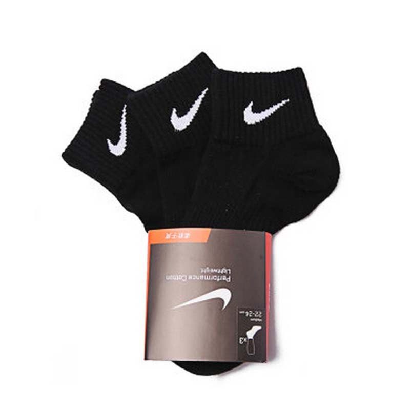 Nike耐克袜子2017新款男中短筒休闲袜运动袜透气袜子三双装SX4706-001图片