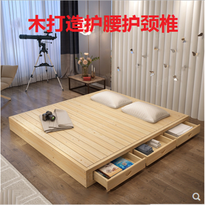 榻榻米床1.5床架排骨架木板床垫阿斯卡利1.8米硬板床垫床板地台床