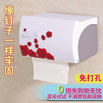 卫生间纸巾盒厕纸盒厕所手纸盒阿斯卡利免打孔卷纸盒纸巾架卷纸筒创意