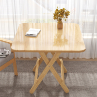 阿斯卡利木折叠桌家用小户型餐桌可折叠吃饭桌子正方形饭桌简易小方桌