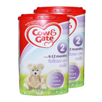 【保税】英国 Cow&Gate 牛栏 婴儿奶粉 2段 6-12个月 900g*2 （全球购）