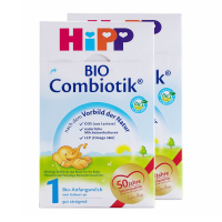 【保税】德国Hipp 喜宝 COMBIOTIK婴儿配方奶粉1段 0-6个月 600g*2（全球购）