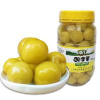 广西百色特产零食 靖茂靖西酸野酸嘢 酸辣李果820gX2瓶装 腌酸水果酸料泡制水果罐头腌制酸李子果 大部分地区